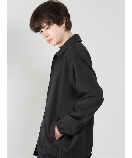 semantic design（セマンティックデザイン）の「【ストレッチ】セマンティックデザイン ステンカラーシャツアウター(セットアップ可能)（セットアップ・メンズ・グリーン/ブラック/ワインレッド・MEDIUM/LARGE）」の12枚目の写真