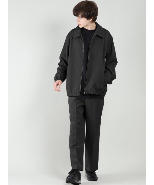 semantic design（セマンティックデザイン）の「【ストレッチ】セマンティックデザイン ステンカラーシャツアウター(セットアップ可能)（セットアップ・メンズ・グリーン/ブラック/ワインレッド・MEDIUM/LARGE）」の15枚目の写真