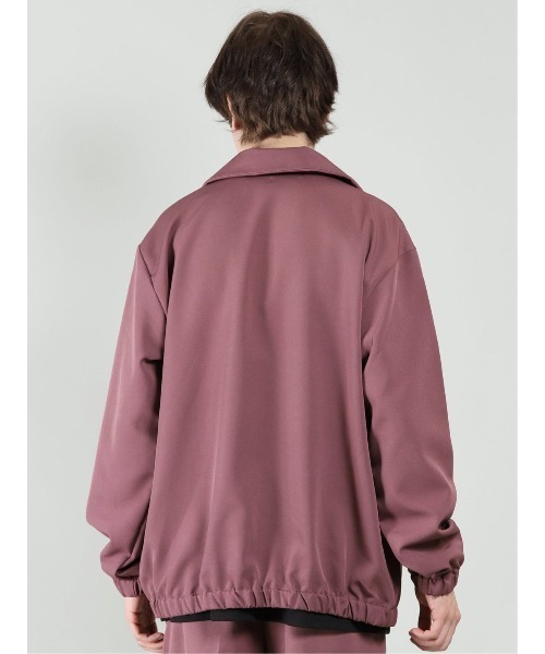 semantic design（セマンティックデザイン）の「【ストレッチ】セマンティックデザイン ステンカラーシャツアウター(セットアップ可能)（セットアップ・メンズ・グリーン/ブラック/ワインレッド・MEDIUM/LARGE）」の19枚目の写真