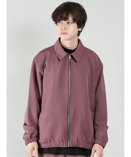 semantic design（セマンティックデザイン）の「【ストレッチ】セマンティックデザイン ステンカラーシャツアウター(セットアップ可能)（セットアップ・メンズ・グリーン/ブラック/ワインレッド・MEDIUM/LARGE）」の20枚目の写真