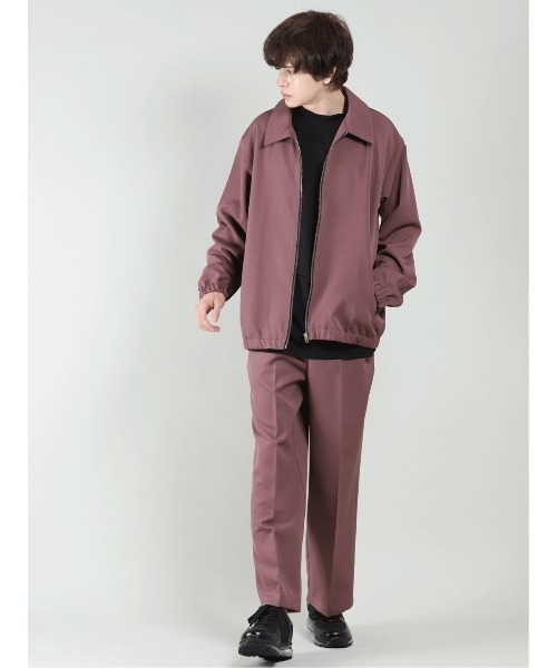 semantic design（セマンティックデザイン）の「【ストレッチ】セマンティックデザイン ステンカラーシャツアウター(セットアップ可能)（セットアップ・メンズ・グリーン/ブラック/ワインレッド・MEDIUM/LARGE）」の21枚目の写真