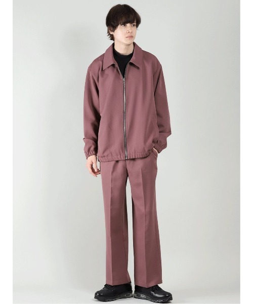 semantic design（セマンティックデザイン）の「【ストレッチ】セマンティックデザイン ステンカラーシャツアウター(セットアップ可能)（セットアップ・メンズ・グリーン/ブラック/ワインレッド・MEDIUM/LARGE）」の22枚目の写真