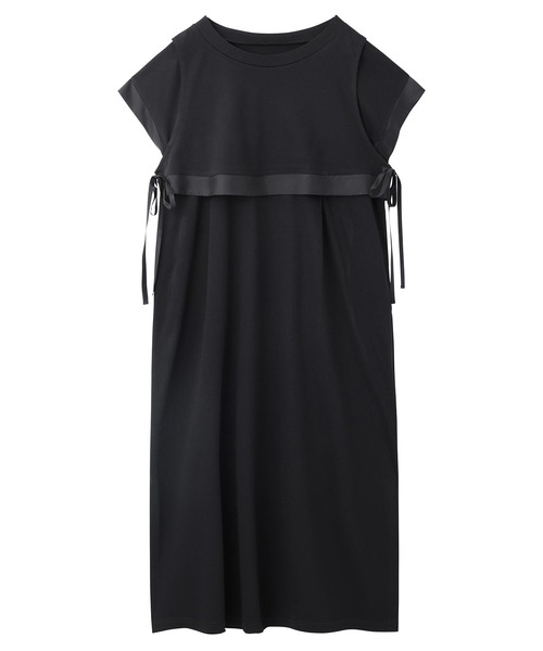 SILAS(サイラス)の「SIDE RIBBON DRESS サイラスサイドリボンワンピース(ワンピース・レディース・ライトグレー/ブラック・ONE SIZE)」の17枚目の写真