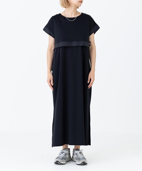 SILAS(サイラス)の「SIDE RIBBON DRESS サイラスサイドリボンワンピース(ワンピース・レディース・ライトグレー/ブラック・ONE SIZE)」の11枚目の写真
