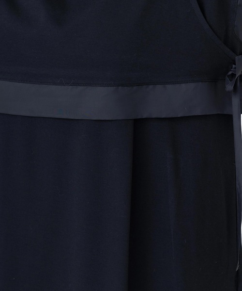 SILAS(サイラス)の「SIDE RIBBON DRESS サイラスサイドリボンワンピース(ワンピース・レディース・ライトグレー/ブラック・ONE SIZE)」の10枚目の写真