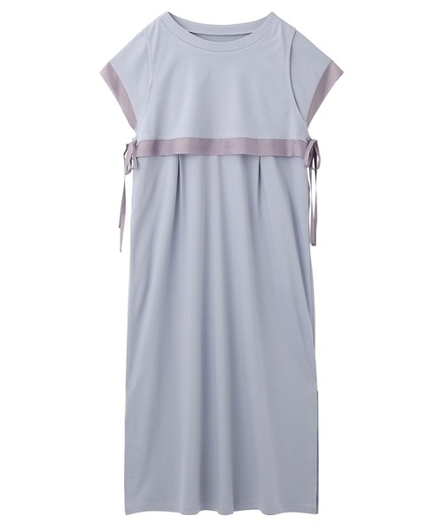 SILAS(サイラス)の「SIDE RIBBON DRESS サイラスサイドリボンワンピース(ワンピース・レディース・ライトグレー/ブラック・ONE SIZE)」の19枚目の写真