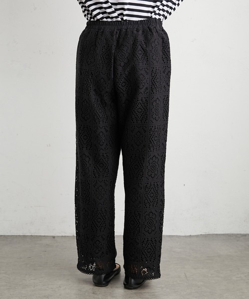 PUAL CE CIN（ピュアルセシン）の「四角柄レースパンツ（その他パンツ・レディース・ホワイト/ブラック・FREE）」の11枚目の写真