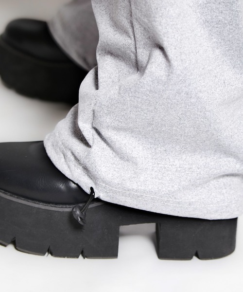 babyShoop（ベイビーシュープ）の「ロゴ入りジョガーパンツ（デニムパンツ・レディース・ブラック/グレー・FREE）」の3枚目の写真