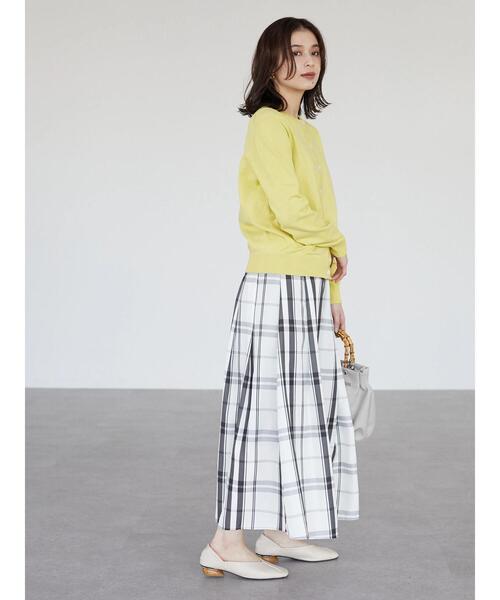 Green　Parks（グリーンパークス）の「コンパクトクルーネックカーディガン（カーディガン/ボレロ・レディース・グリーン/ブルー/オフホワイト/ブラック/イエロー・FREE）」の17枚目の写真