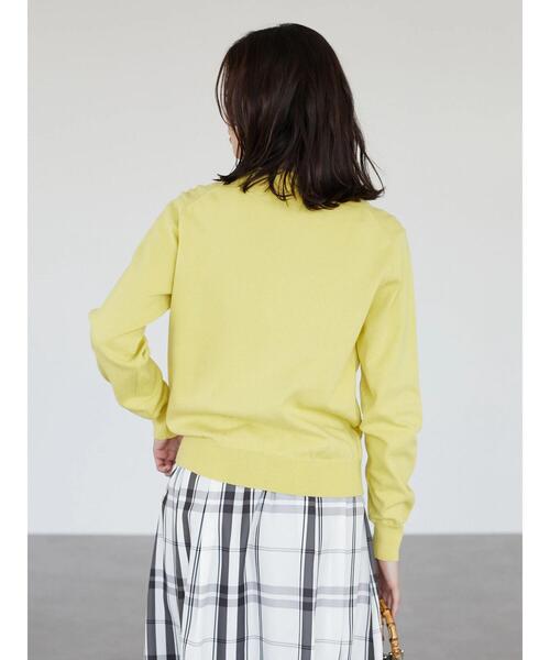 Green　Parks（グリーンパークス）の「コンパクトクルーネックカーディガン（カーディガン/ボレロ・レディース・グリーン/ブルー/オフホワイト/ブラック/イエロー・FREE）」の22枚目の写真