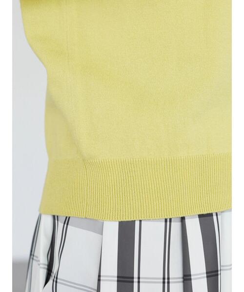 Green　Parks（グリーンパークス）の「コンパクトクルーネックカーディガン（カーディガン/ボレロ・レディース・グリーン/ブルー/オフホワイト/ブラック/イエロー・FREE）」の15枚目の写真