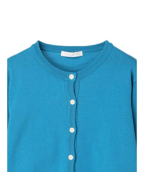 Green　Parks（グリーンパークス）の「コンパクトクルーネックカーディガン（カーディガン/ボレロ・レディース・グリーン/ブルー/オフホワイト/ブラック/イエロー・FREE）」の14枚目の写真