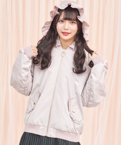 Secret Honey フリルフードブルゾン Secret Honey（シークレットハニー）の「フリルフードブルゾン