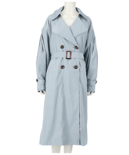 ANAP（アナップ）の「ボリュームスリーブタックトレンチコート（トレンチコート・レディース・カーキ/ブルー/アイボリー・FREE）」の10枚目の写真