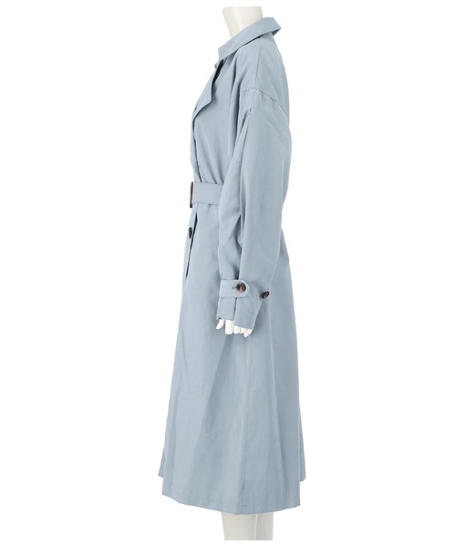 ANAP（アナップ）の「ボリュームスリーブタックトレンチコート（トレンチコート・レディース・カーキ/ブルー/アイボリー・FREE）」の11枚目の写真