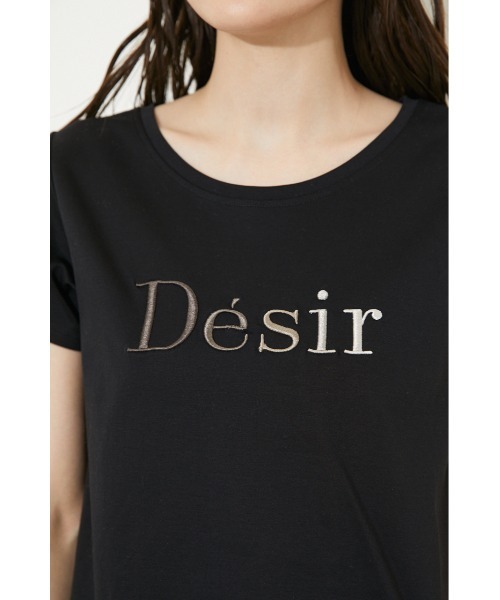 rienda（リエンダ）の「Desir Tシャツ（Tシャツ/カットソー・レディース・パープル/ライトブルー/ブラック/スモークピンク/ホワイト/グリーン・FREE）」の19枚目の写真