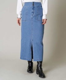 A de a.v.v | （SET UP対応）センタースリットデニムスカート(スカート)