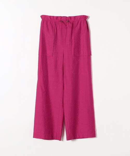 SHIPS any（シップス エニィ）の「SHIPS any:〈ウォッシャブル〉ウエスト ドローコード セミ ワイド パンツ（その他パンツ・レディース・ネイビー/カーキ/ピンク・ONE SIZE）」の4枚目の写真