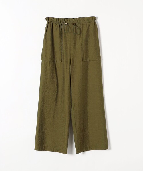 SHIPS any（シップス エニィ）の「SHIPS any:〈ウォッシャブル〉ウエスト ドローコード セミ ワイド パンツ（その他パンツ・レディース・ネイビー/カーキ/ピンク・ONE SIZE）」の14枚目の写真