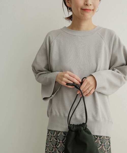 URBAN RESEARCH DOORS(アーバンリサーチドアーズ)の「コットンリネンワイドスリーブプルオーバー(Tシャツ/カットソー・レディース・グレー/ブルー/アイボリー・1)」の5枚目の写真