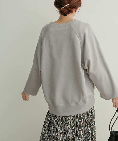 URBAN RESEARCH DOORS(アーバンリサーチドアーズ)の「コットンリネンワイドスリーブプルオーバー(Tシャツ/カットソー・レディース・グレー/ブルー/アイボリー・1)」の6枚目の写真