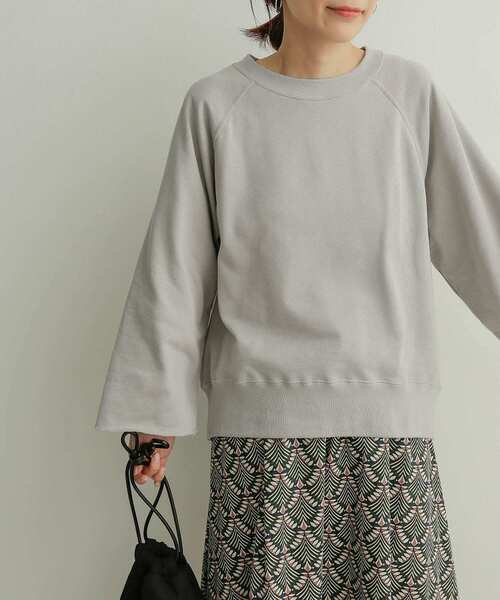 URBAN RESEARCH DOORS(アーバンリサーチドアーズ)の「コットンリネンワイドスリーブプルオーバー(Tシャツ/カットソー・レディース・グレー/ブルー/アイボリー・1)」の10枚目の写真