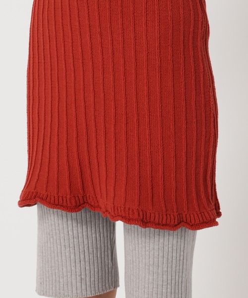 U by SPICK&SPAN(ユーバイスピックアンドスパン)の「【LEPIDOS/レピドス】 COTTON KNIT ワンピース◆(ワンピース・レディース・レッド/サックスブルー・FREE)」の18枚目の写真