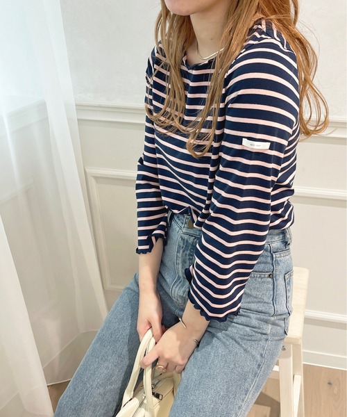 apres jour(アプレジュール)の「タグ付きボーダーT【ZOZOTOWN限定アイテム】(Tシャツ/カットソー・レディース・アイボリー/ライトピンク/ネイビー・X-LARGE/フリー)」の13枚目の写真