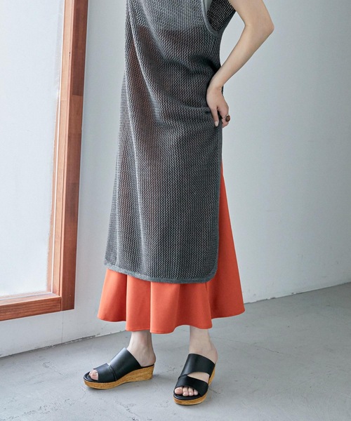 Fashion Letter(ファッションレター)の「アシメデザイン日本製コンフォートサンダル(サンダル・レディース・ブラック/キャメル/ダークベージュ・LL/S/M/L)」の6枚目の写真