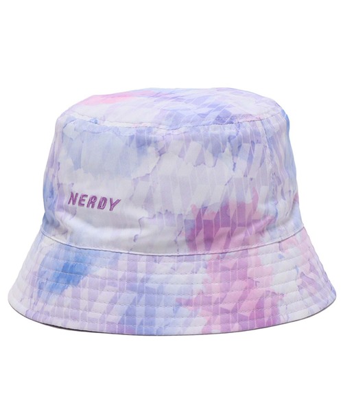 NERDY(ノルディ)の「NERDY X ATMOS DNA Watercolor Brush Bucket Hat / ノルディー x アトモス ディーエヌエー ウォーターカラー ブラッシュ バケットハット 【SP】(ハット・レディース・オレンジ/パープル・S/M)」の13枚目の写真