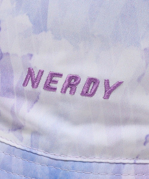 NERDY(ノルディ)の「NERDY X ATMOS DNA Watercolor Brush Bucket Hat / ノルディー x アトモス ディーエヌエー ウォーターカラー ブラッシュ バケットハット 【SP】(ハット・レディース・オレンジ/パープル・S/M)」の16枚目の写真