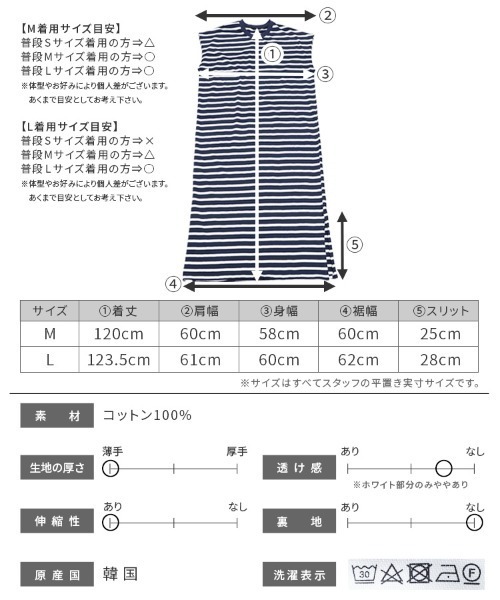 reca(レカ)の「ボーダーロングワンピース(ワンピース・レディース・ダークグリーン/ネイビー系/ネイビー・MEDIUM/LARGE)」の20枚目の写真