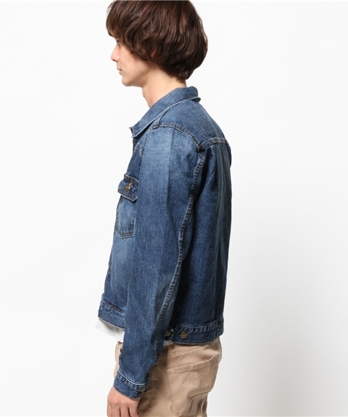 CIAOPANIC（チャオパニック）の「【Ciaopanic】Gジャン（デニムジャケット・メンズ・サックスブルー/インディゴブルー・MEDIUM/LARGE）」の4枚目の写真