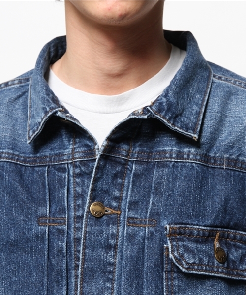 CIAOPANIC（チャオパニック）の「【Ciaopanic】Gジャン（デニムジャケット・メンズ・サックスブルー/インディゴブルー・MEDIUM/LARGE）」の8枚目の写真
