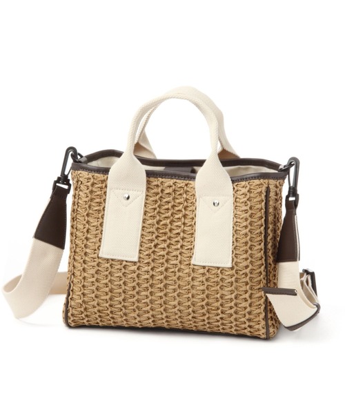 studio CLIP（スタディオクリップ）の「柔らかペーパースクエアショルダーバッグ（ショルダーバッグ・レディース・その他1/ベージュ/ブラウン・FREE）」の21枚目の写真