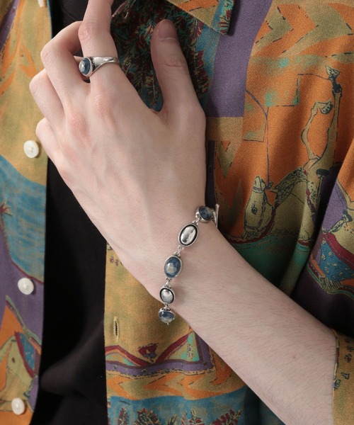 RAGEBLUE（レイジブルー）の「フラワープレス/モチーフブレスレット（ブレスレット・メンズ・ネイビー/ブラウン/グリーン・FREE）」の9枚目の写真