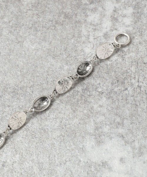 RAGEBLUE（レイジブルー）の「フラワープレス/モチーフブレスレット（ブレスレット・メンズ・ネイビー/ブラウン/グリーン・FREE）」の7枚目の写真