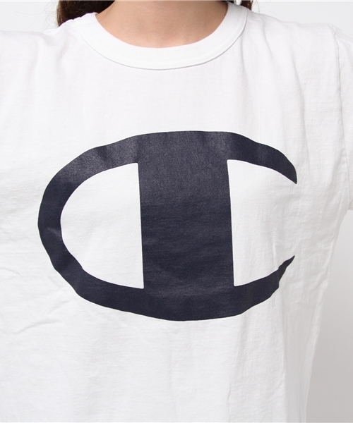 Champion（チャンピオン）の「CHAMPION / ベースボール ロゴT（Tシャツ/カットソー・レディース・ホワイト/ネイビー・ONE SIZE）」の11枚目の写真