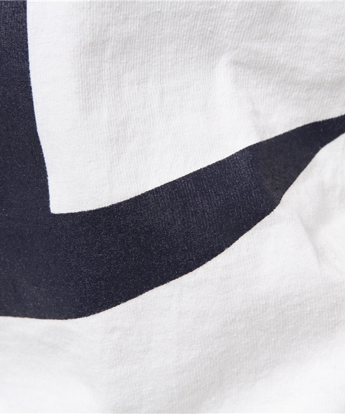 Champion（チャンピオン）の「CHAMPION / ベースボール ロゴT（Tシャツ/カットソー・レディース・ホワイト/ネイビー・ONE SIZE）」の4枚目の写真