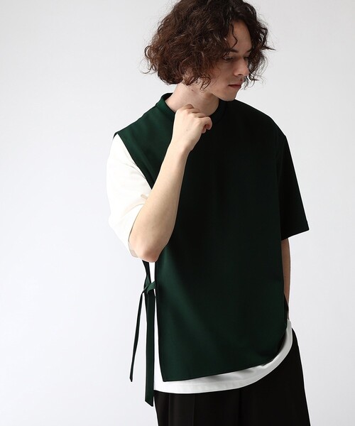 tk.TAKEO KIKUCHI（ティーケータケオキクチ）の「◆クウォーターレイヤードカットソー（Tシャツ/カットソー・メンズ・ホワイト系5/ブラック系4/ダークグリーン系4・02/03）」の16枚目の写真