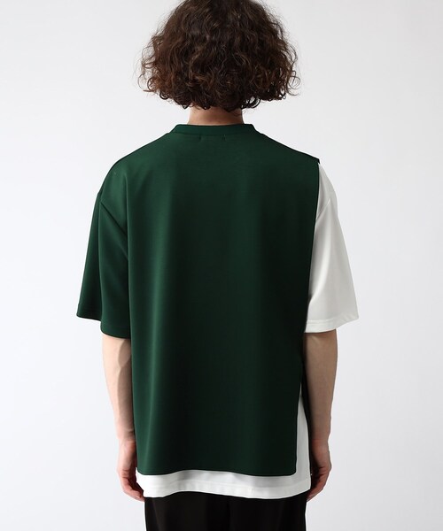tk.TAKEO KIKUCHI（ティーケータケオキクチ）の「◆クウォーターレイヤードカットソー（Tシャツ/カットソー・メンズ・ホワイト系5/ブラック系4/ダークグリーン系4・02/03）」の11枚目の写真