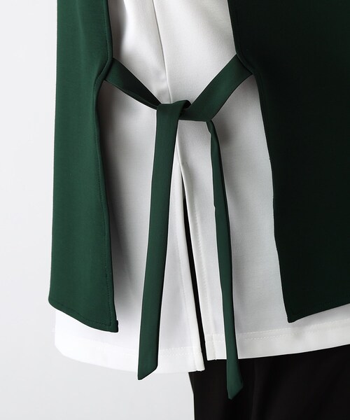 tk.TAKEO KIKUCHI（ティーケータケオキクチ）の「◆クウォーターレイヤードカットソー（Tシャツ/カットソー・メンズ・ホワイト系5/ブラック系4/ダークグリーン系4・02/03）」の13枚目の写真