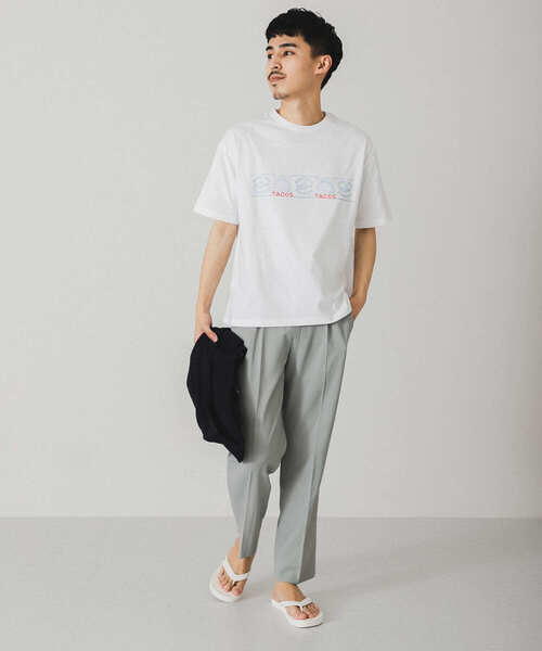 URBAN RESEARCH DOORS（アーバンリサーチドアーズ）の「TACOS プリントTシャツ（Tシャツ/カットソー・メンズ・グレー/ホワイト・LARGE/MEDIUM）」の10枚目の写真