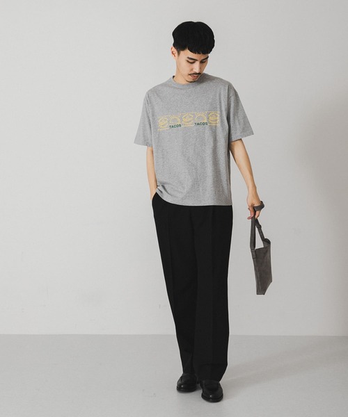 URBAN RESEARCH DOORS（アーバンリサーチドアーズ）の「TACOS プリントTシャツ（Tシャツ/カットソー・メンズ・グレー/ホワイト・LARGE/MEDIUM）」の8枚目の写真