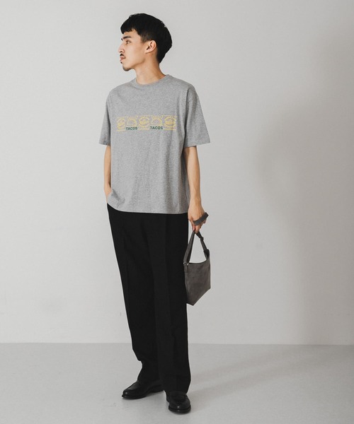 URBAN RESEARCH DOORS（アーバンリサーチドアーズ）の「TACOS プリントTシャツ（Tシャツ/カットソー・メンズ・グレー/ホワイト・LARGE/MEDIUM）」の13枚目の写真
