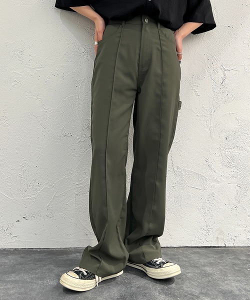 apres jour mignon(アプレジュールミニョン)の「ペインターパンツ【ZOZOTOWN限定アイテ】(その他パンツ・レディース・アイボリー/ブラック/カーキ・MEDIUM/X-LARGE/SMALL)」の3枚目の写真