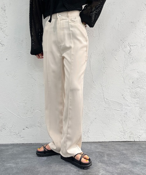 apres jour mignon(アプレジュールミニョン)の「ペインターパンツ【ZOZOTOWN限定アイテ】(その他パンツ・レディース・アイボリー/ブラック/カーキ・MEDIUM/X-LARGE/SMALL)」の4枚目の写真