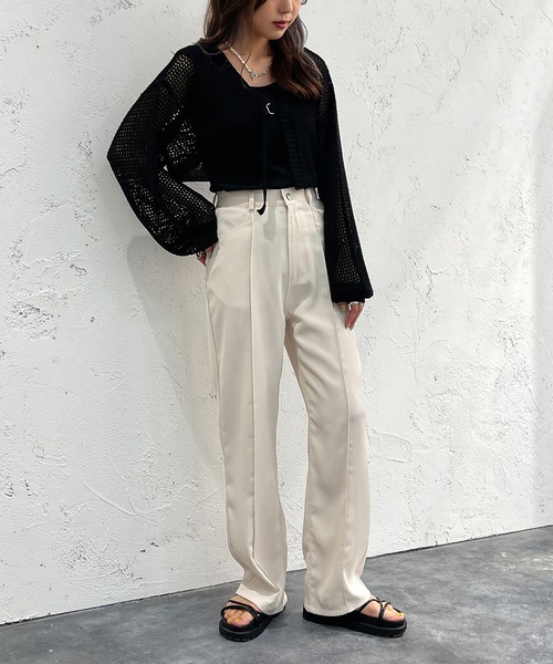 apres jour mignon(アプレジュールミニョン)の「ペインターパンツ【ZOZOTOWN限定アイテ】(その他パンツ・レディース・アイボリー/ブラック/カーキ・MEDIUM/X-LARGE/SMALL)」の9枚目の写真