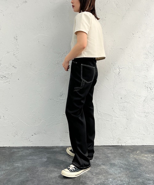 apres jour mignon(アプレジュールミニョン)の「ペインターパンツ【ZOZOTOWN限定アイテ】(その他パンツ・レディース・アイボリー/ブラック/カーキ・MEDIUM/X-LARGE/SMALL)」の17枚目の写真