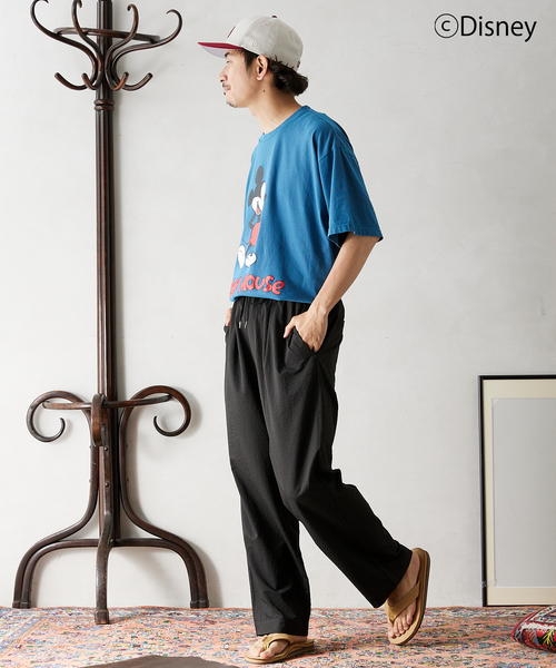 JOURNAL STANDARD relume（ジャーナルスタンダード　レリューム）の「【Disney / ディズニー】別注 〈ミッキーマウス〉Tシャツ（Tシャツ/カットソー・メンズ・ホワイト/グレー/カーキ/ピンク/ブルー・LARGE/XX-LARGE）」の7枚目の写真